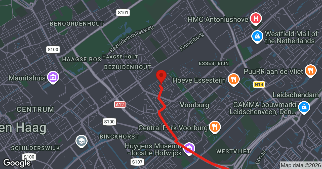 Kaart van de meldlocatie