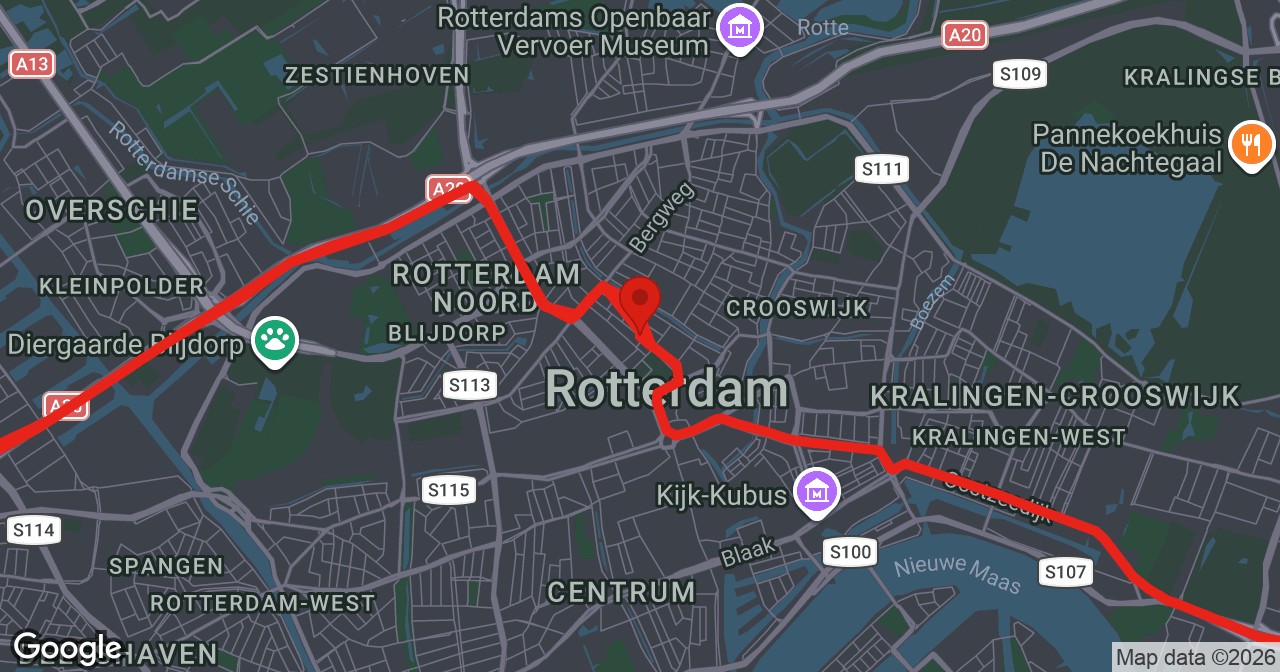 Kaart van de meldlocatie