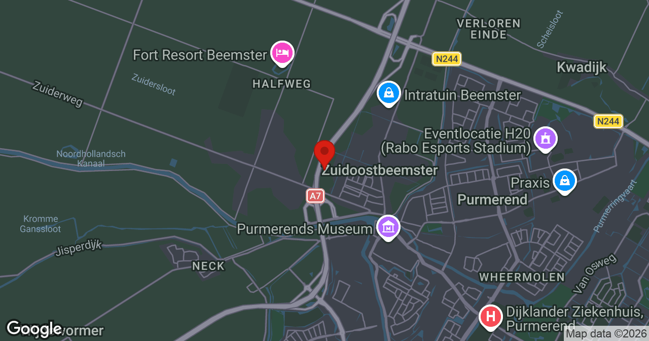 Kaart van de meldlocatie