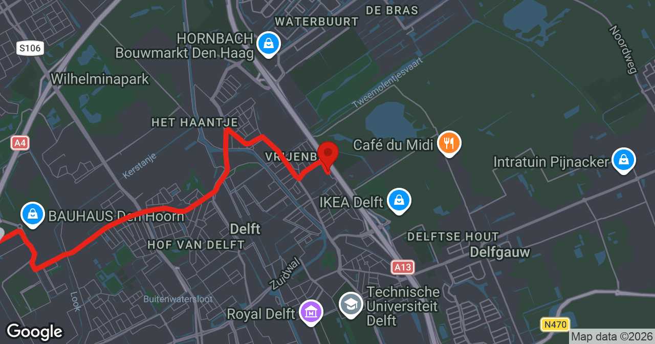 Kaart van de meldlocatie