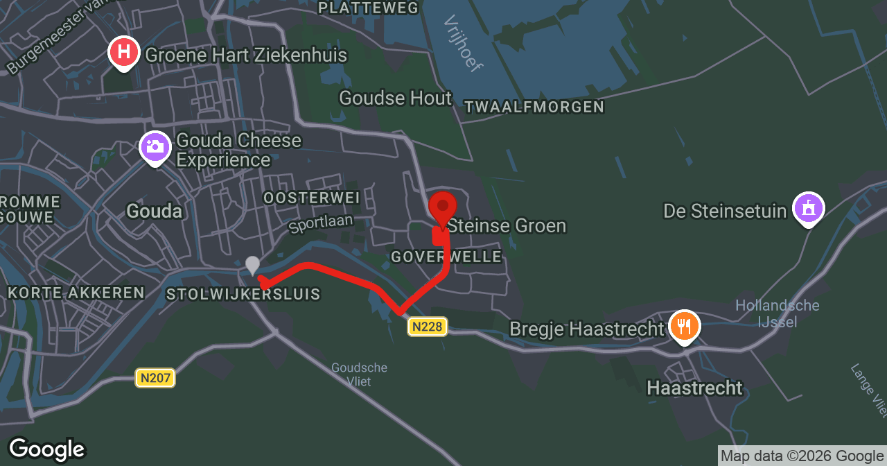 Kaart van de meldlocatie