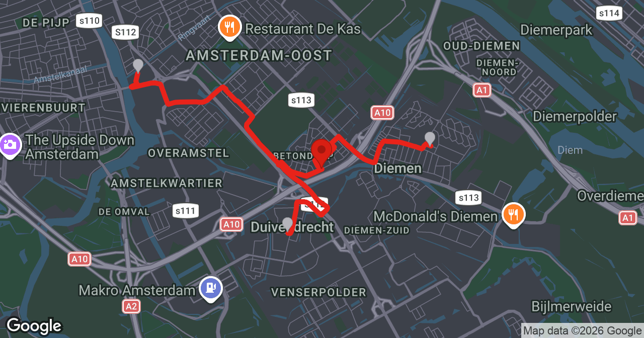 Kaart van de meldlocatie