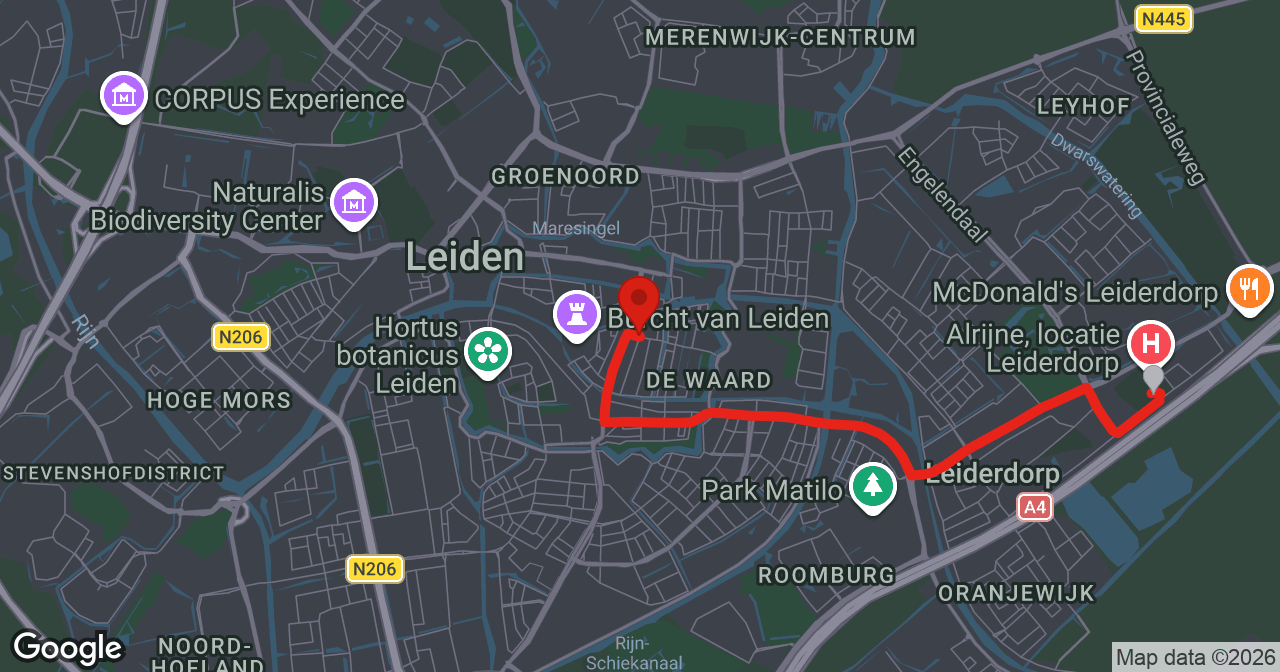 Kaart van de meldlocatie