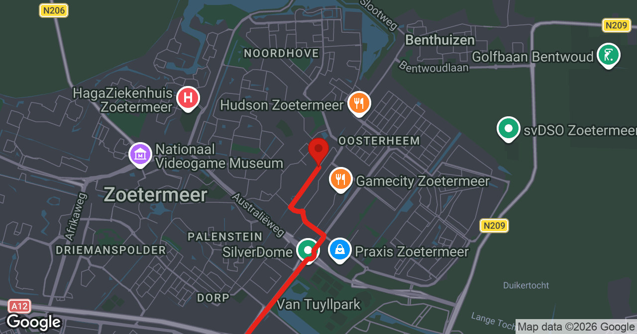 Kaart van de meldlocatie