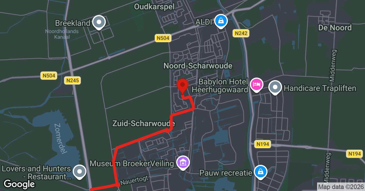 Kaart van de meldlocatie