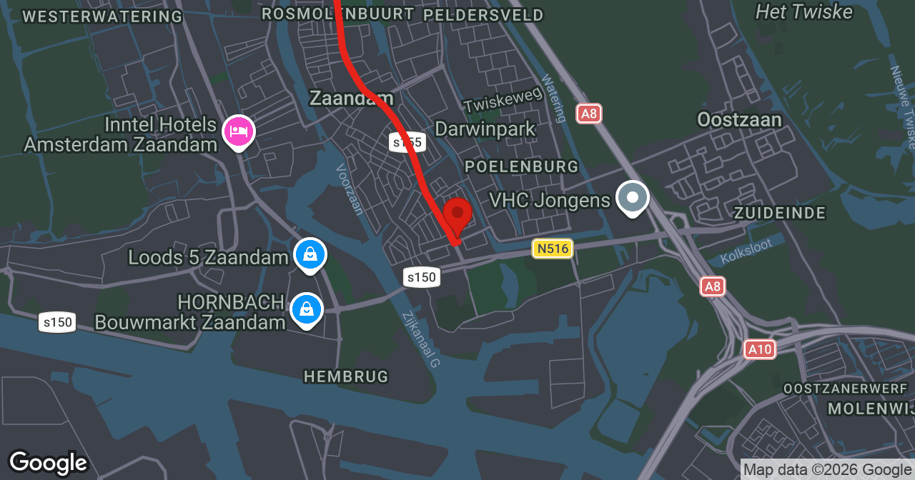 Kaart van de meldlocatie