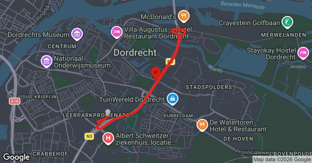 Kaart van de meldlocatie