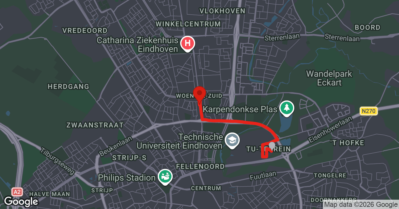 Kaart van de meldlocatie