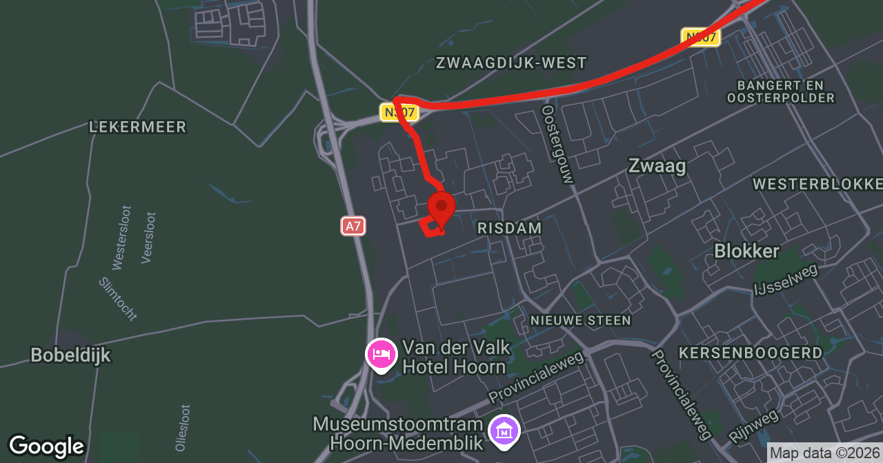 Kaart van de meldlocatie