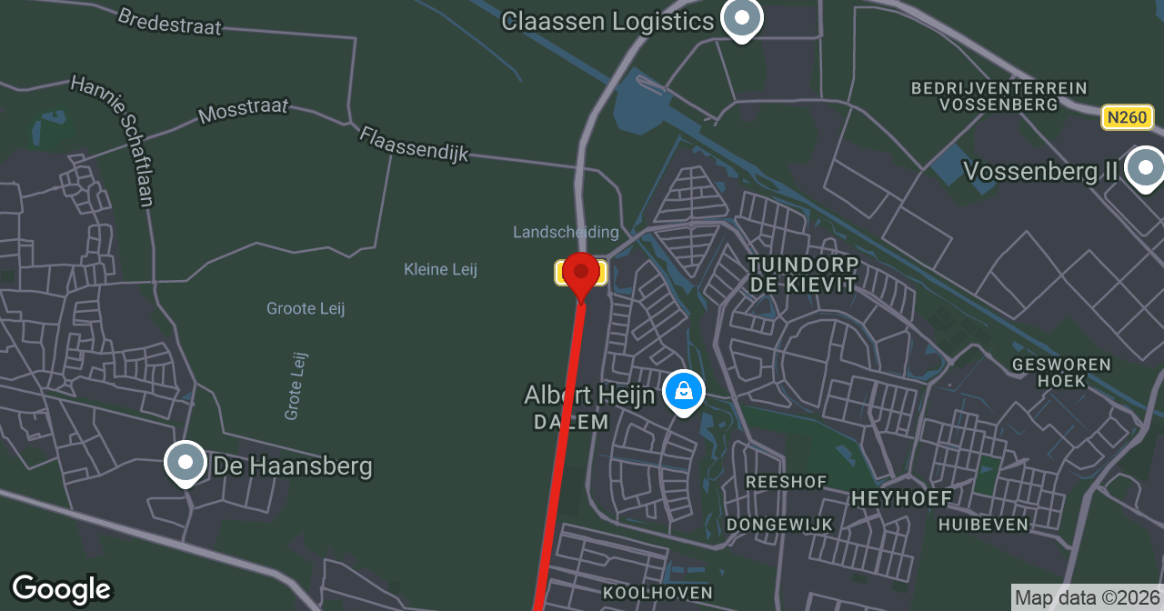 Kaart van de meldlocatie