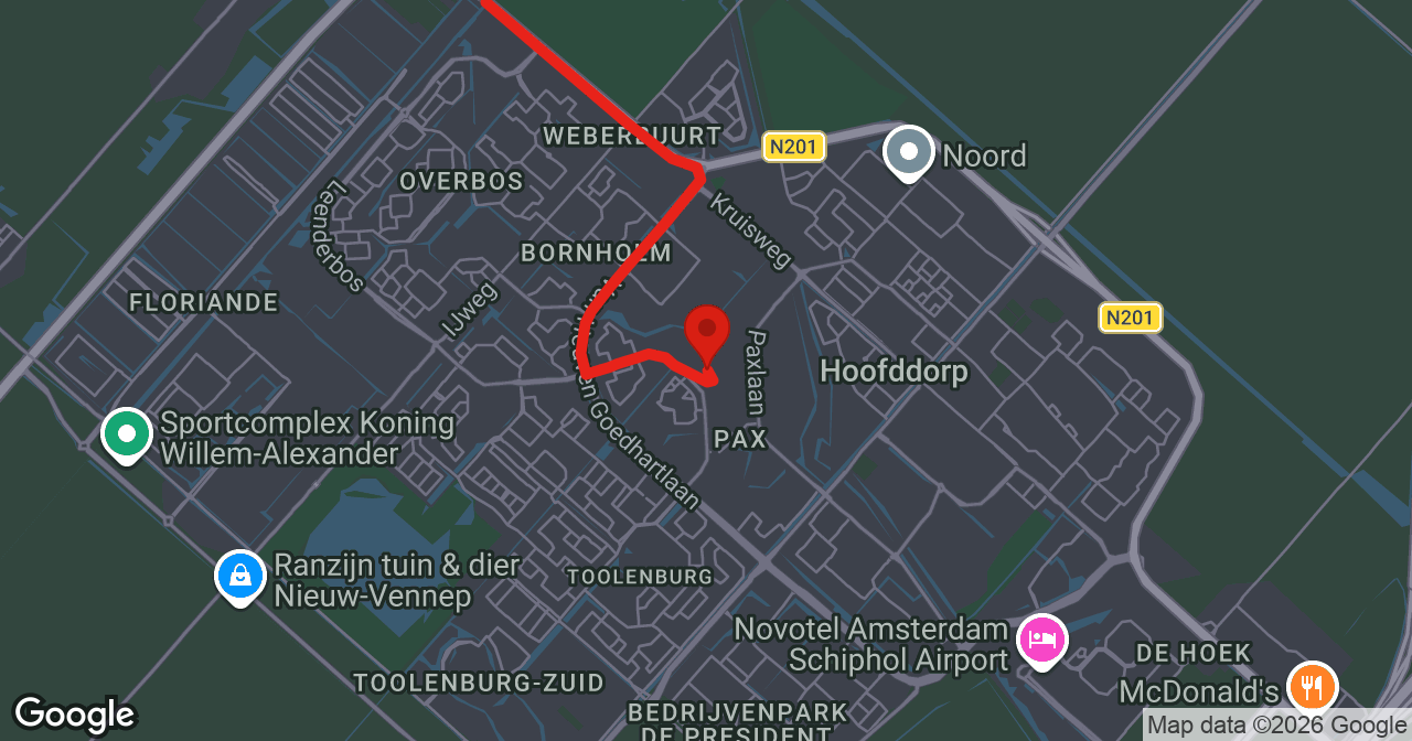 Kaart van de meldlocatie