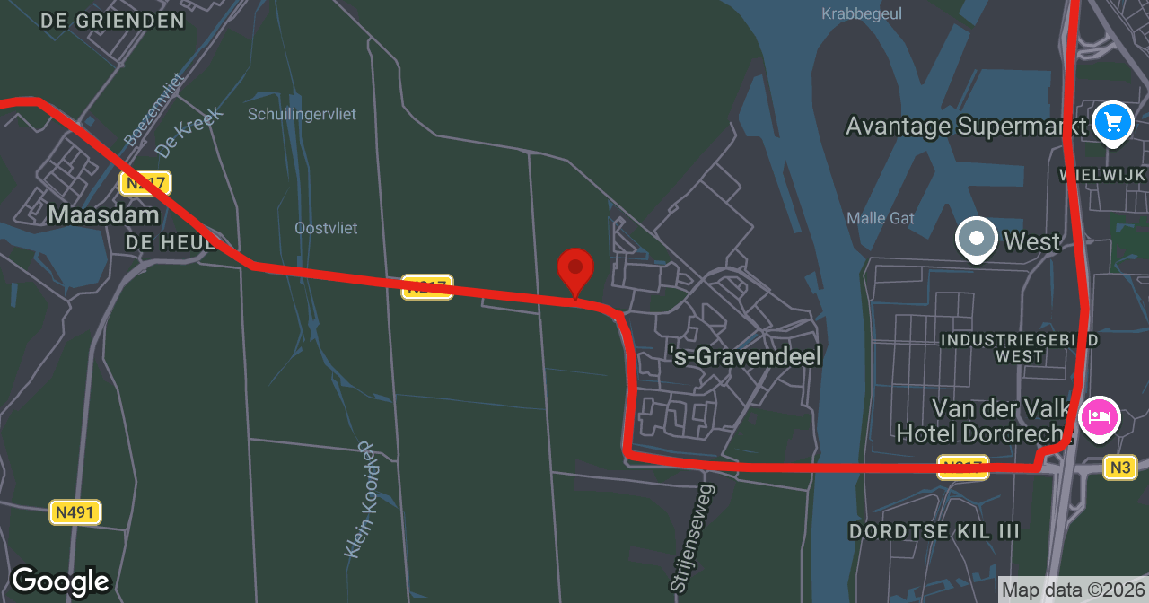 Kaart van de meldlocatie