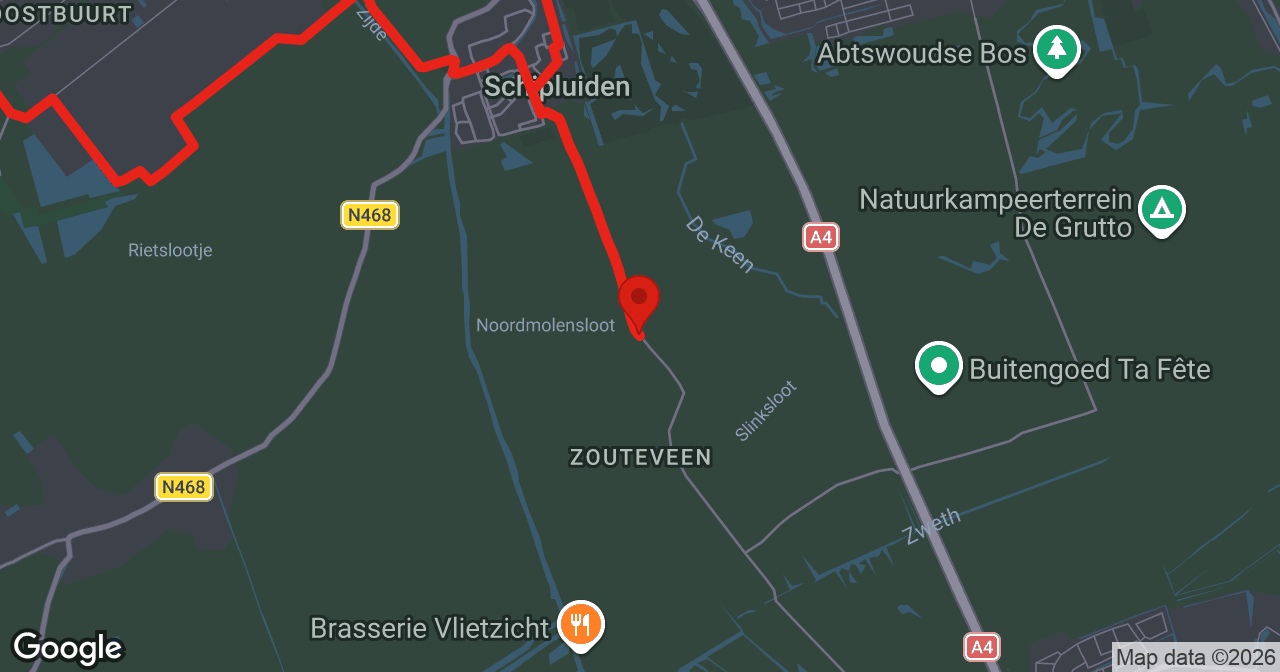 Kaart van de meldlocatie