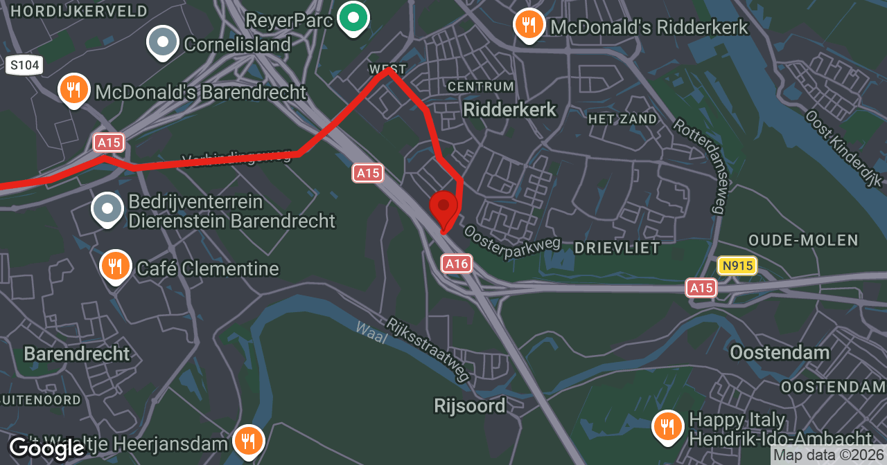 Kaart van de meldlocatie
