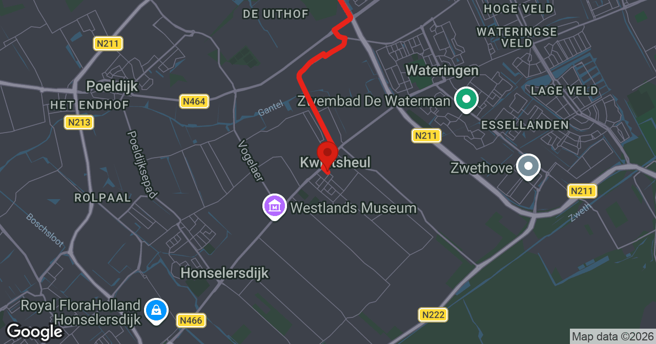 Kaart van de meldlocatie