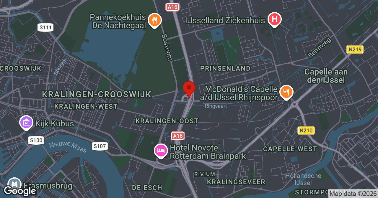 Kaart van de meldlocatie