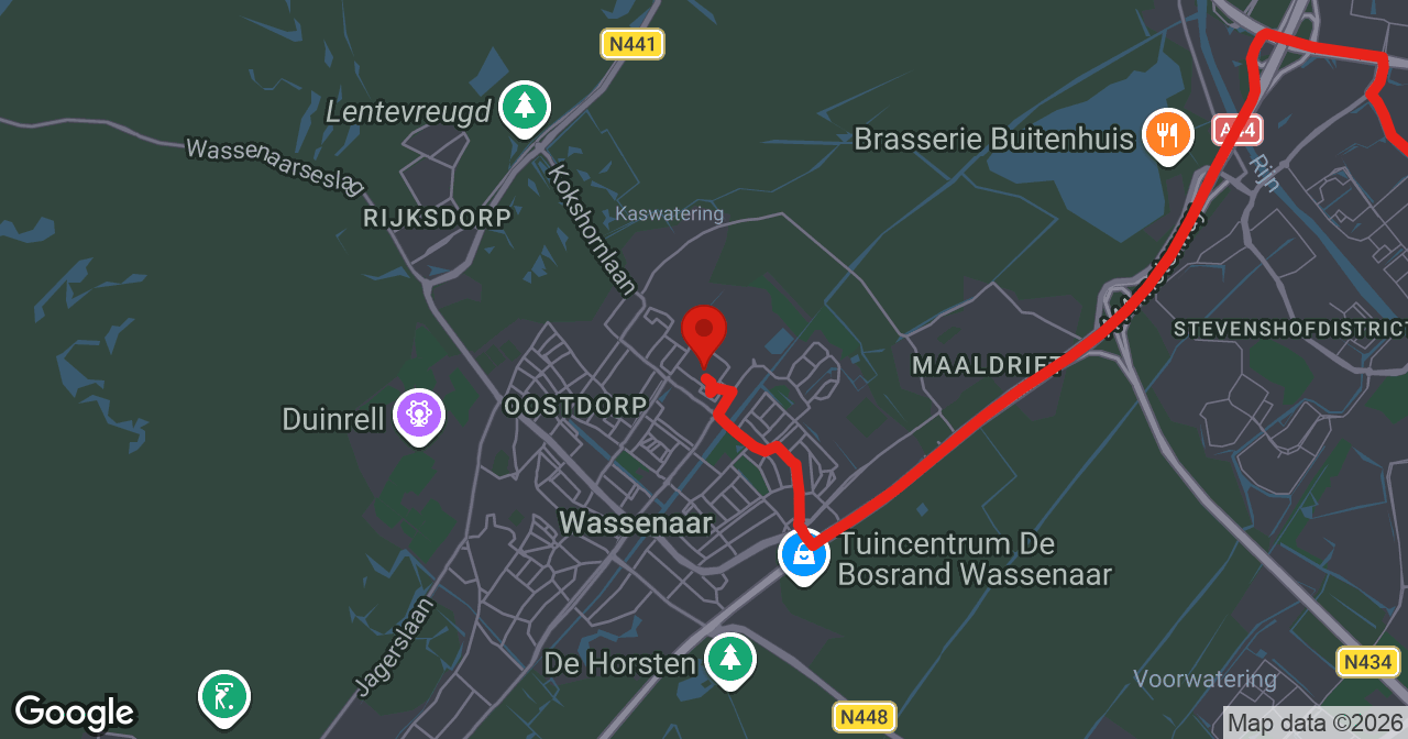 Kaart van de meldlocatie