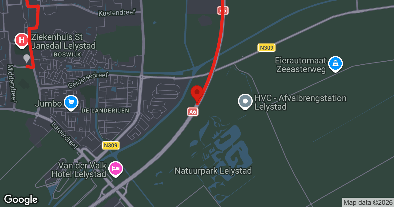 Kaart van de meldlocatie