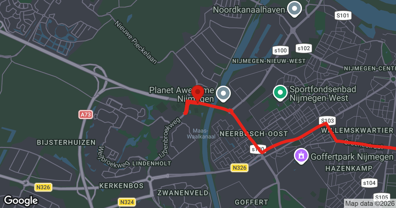 Kaart van de meldlocatie