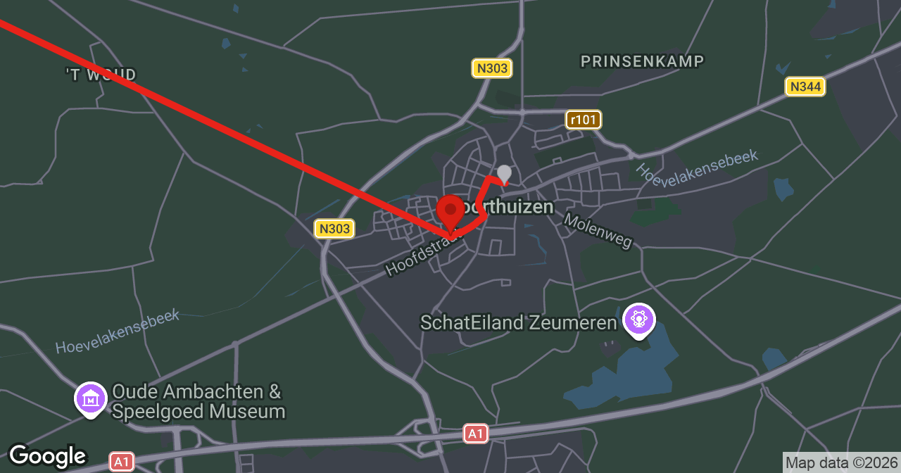 Kaart van de meldlocatie