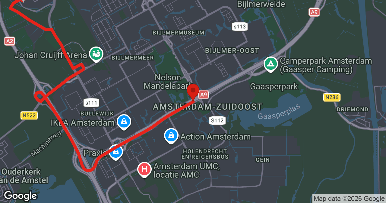 Kaart van de meldlocatie