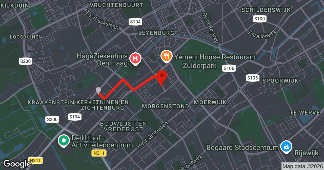 Kaart van de meldlocatie