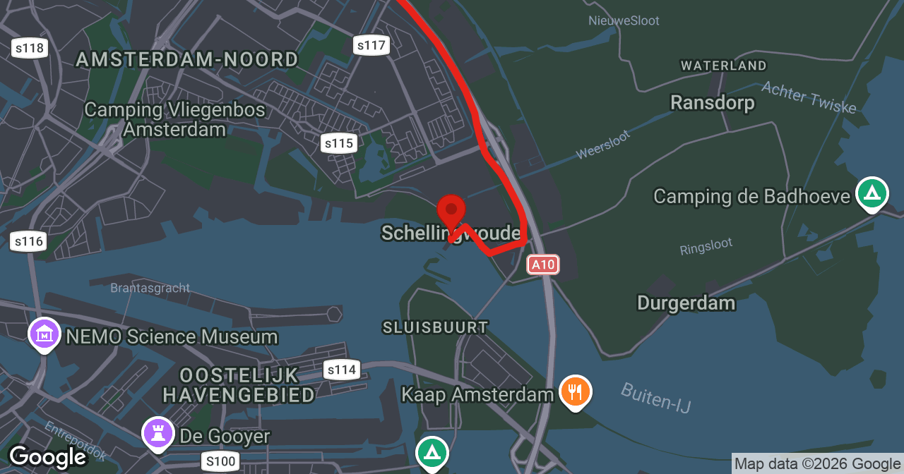 Kaart van de meldlocatie