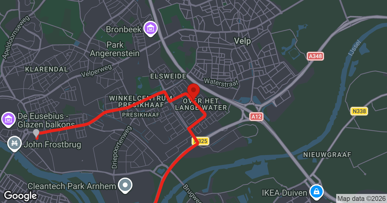 Kaart van de meldlocatie