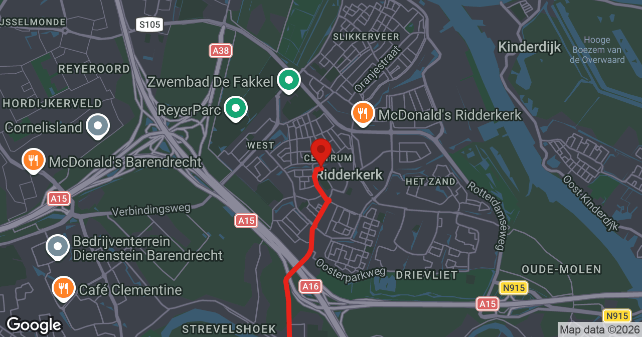 Kaart van de meldlocatie