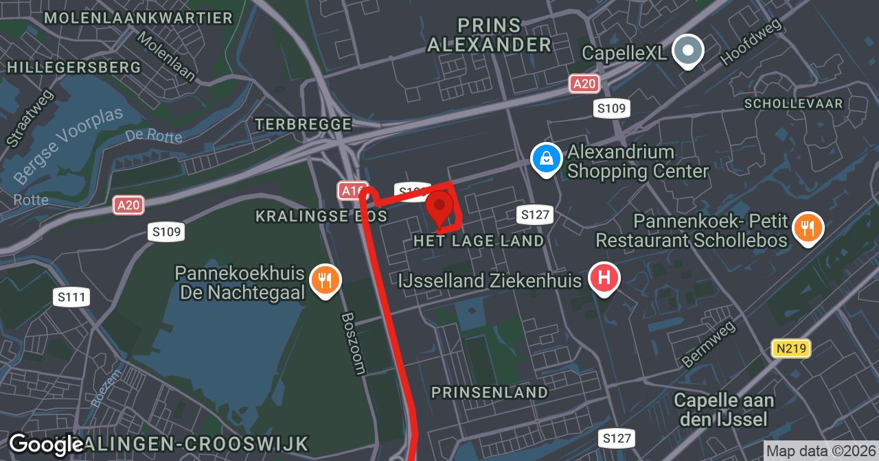Kaart van de meldlocatie