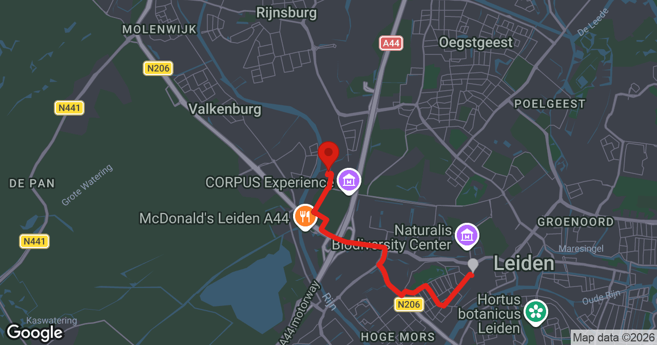 Kaart van de meldlocatie