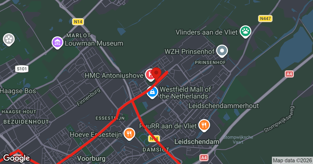 Kaart van de meldlocatie