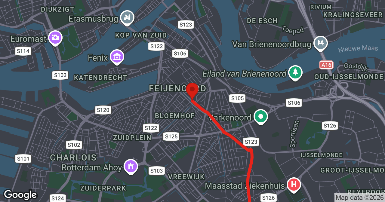 Kaart van de meldlocatie