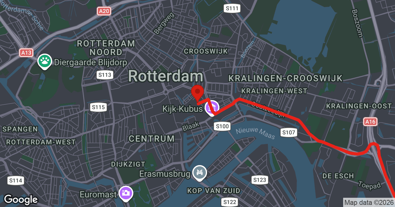 Kaart van de meldlocatie
