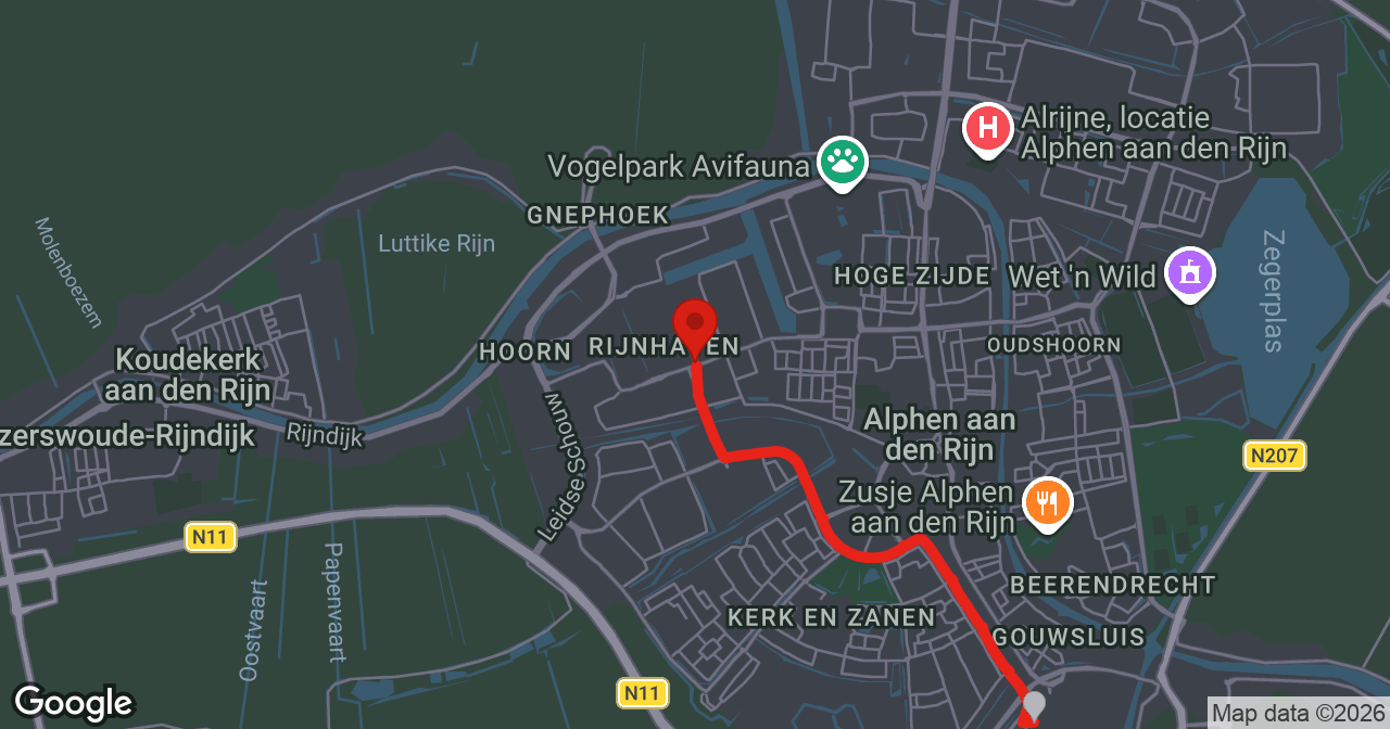 Kaart van de meldlocatie