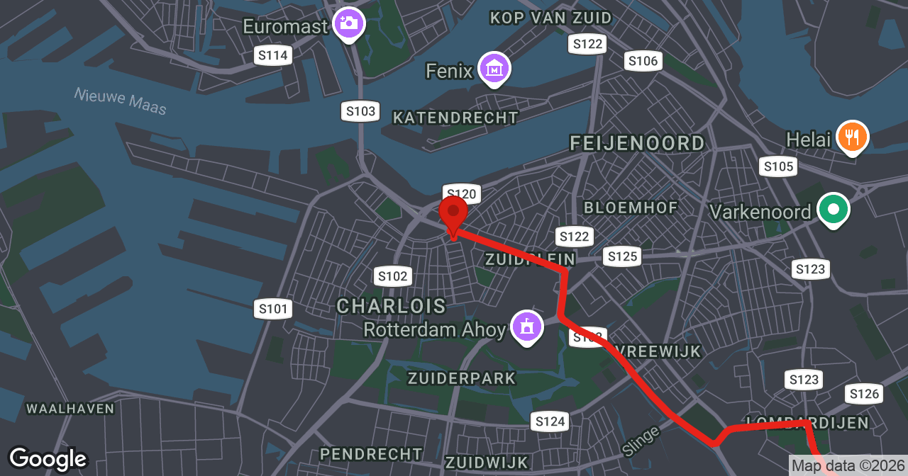 Kaart van de meldlocatie