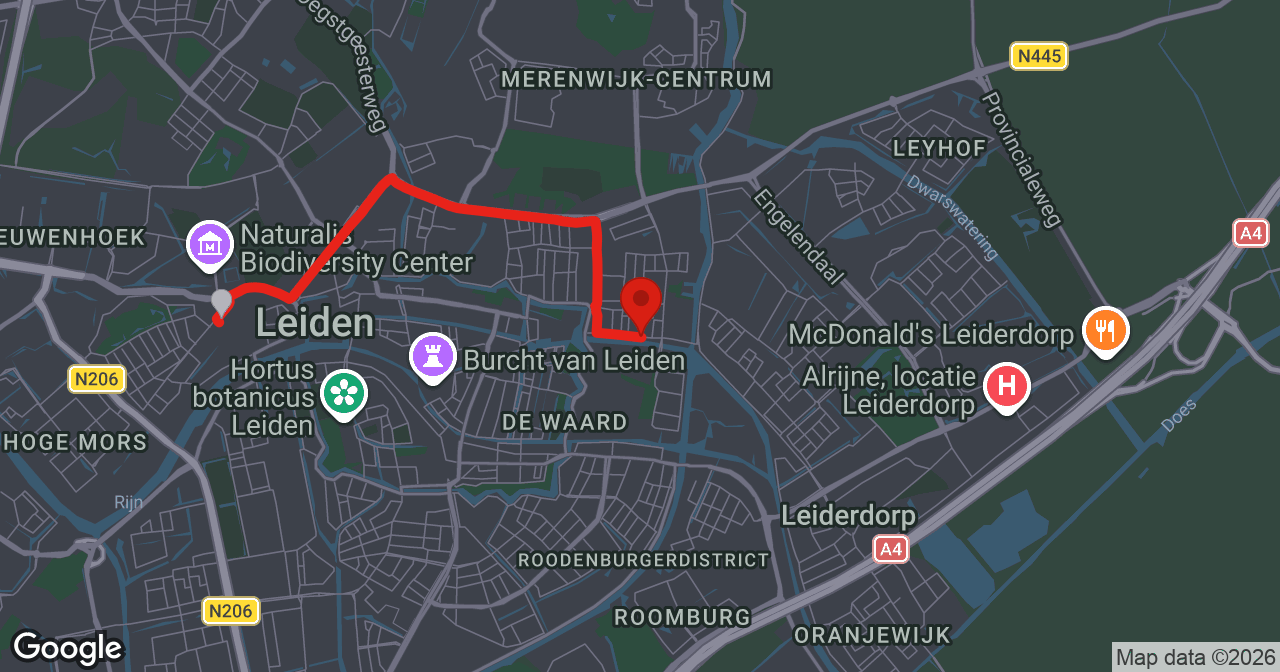 Kaart van de meldlocatie