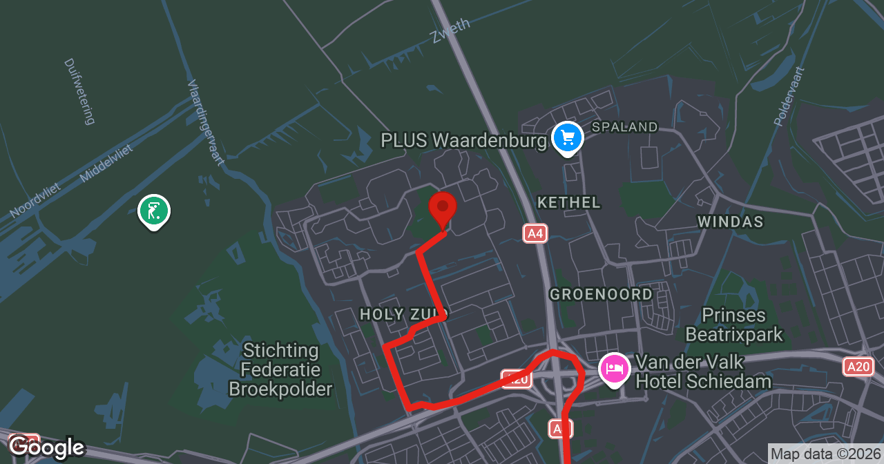 Kaart van de meldlocatie