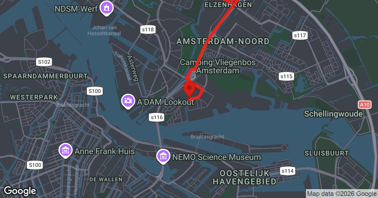 Kaart van de meldlocatie