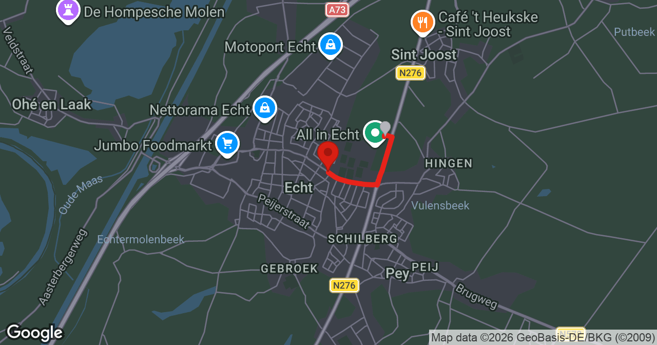 Kaart van de meldlocatie