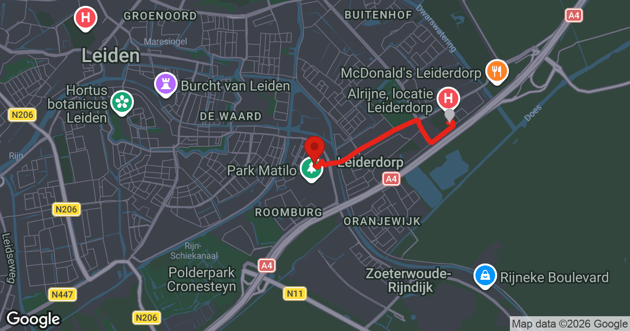 Kaart van de meldlocatie