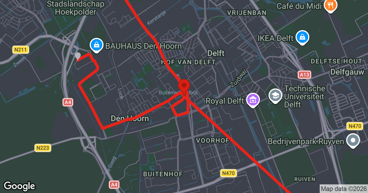 Kaart van de meldlocatie
