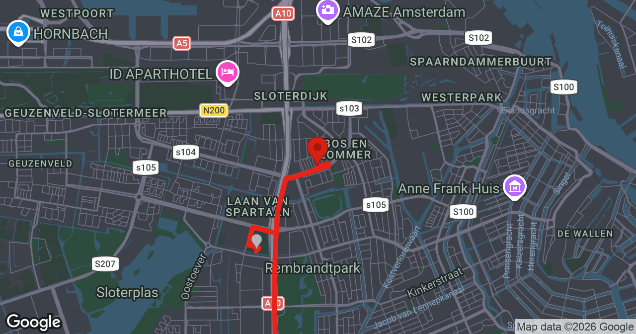 Kaart van de meldlocatie