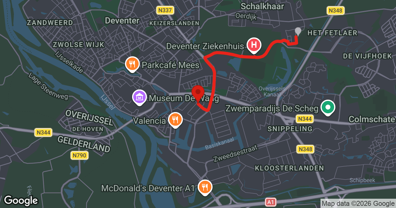 Kaart van de meldlocatie