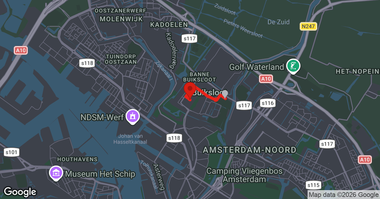 Kaart van de meldlocatie