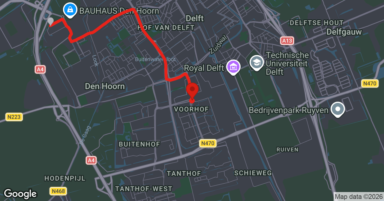 Kaart van de meldlocatie