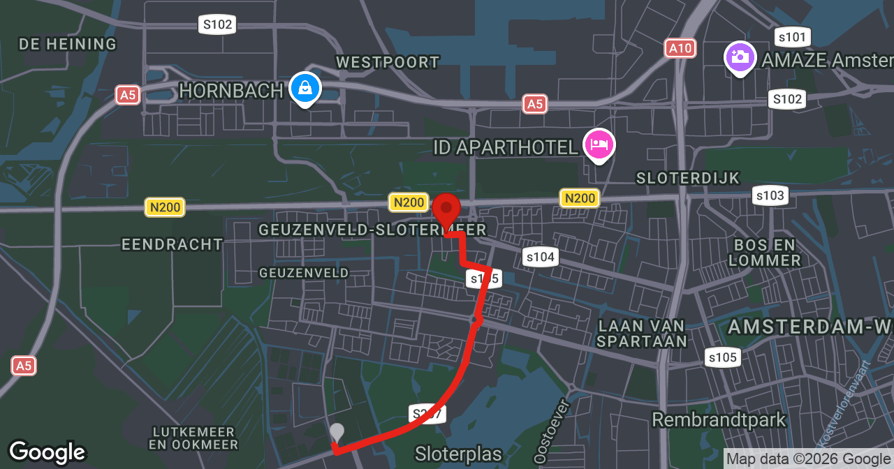 Kaart van de meldlocatie