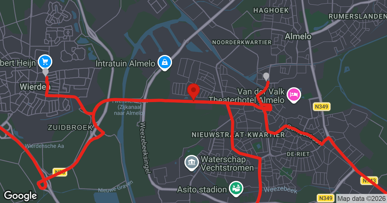 Kaart van de meldlocatie