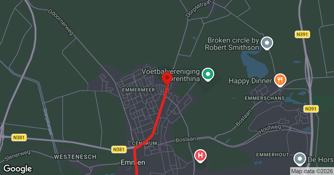 Kaart van de meldlocatie
