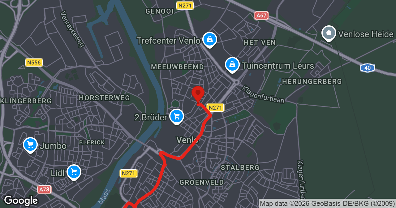 Kaart van de meldlocatie